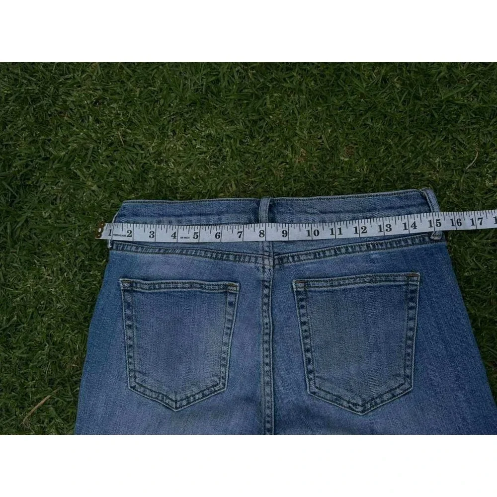 Gap 1969 Authentic True Skinny Distressed Medium Wash Jeans Womens 27s Y2K - Picture 4 of 10